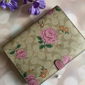 Coach | Accessories | Coach Notebook In Signature Canvas With Prairie ...